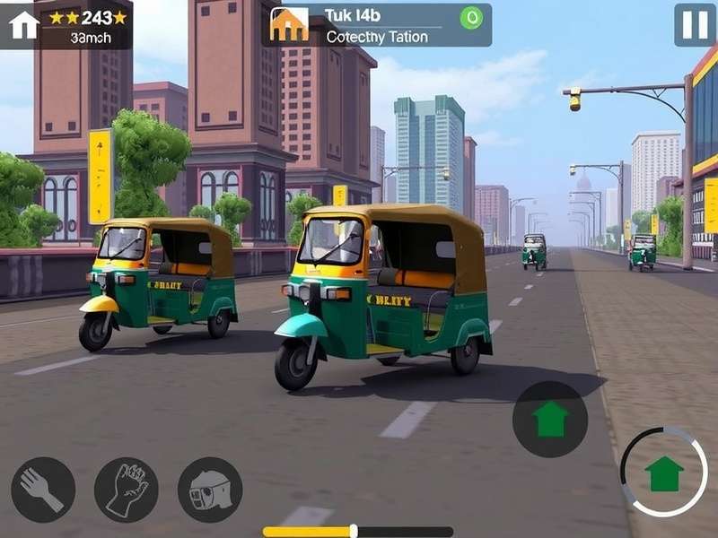 Tuk Tuk Blitz Delhi gameplay screenshot